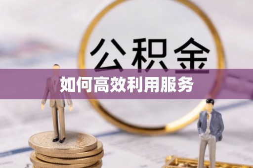 巫溪如何高效利用服务