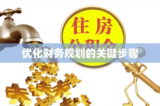 巫溪优化财务规划的关键步骤