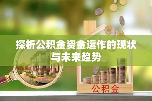 巫溪探析公积金资金运作的现状与未来趋势