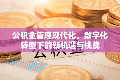 巫溪公积金管理现代化，数字化转型下的新机遇与挑战